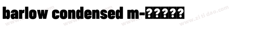 barlow condensed m字体转换